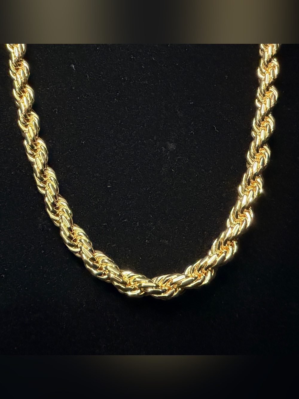 14K Stamped Gold Filled Rope Chain 22in 5.2MM Very Nice! Brand New